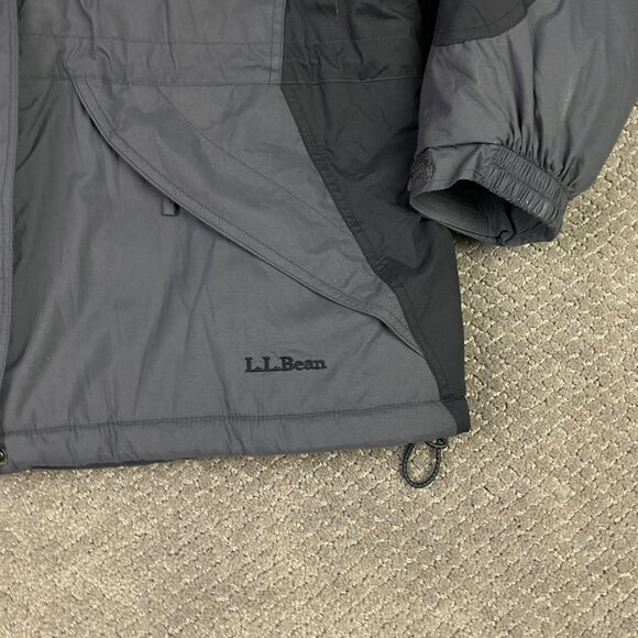LL Bean Thinsulate Parka Winter Jacket Coat Women's 2X Gray Hooded - Picture 3 of 14